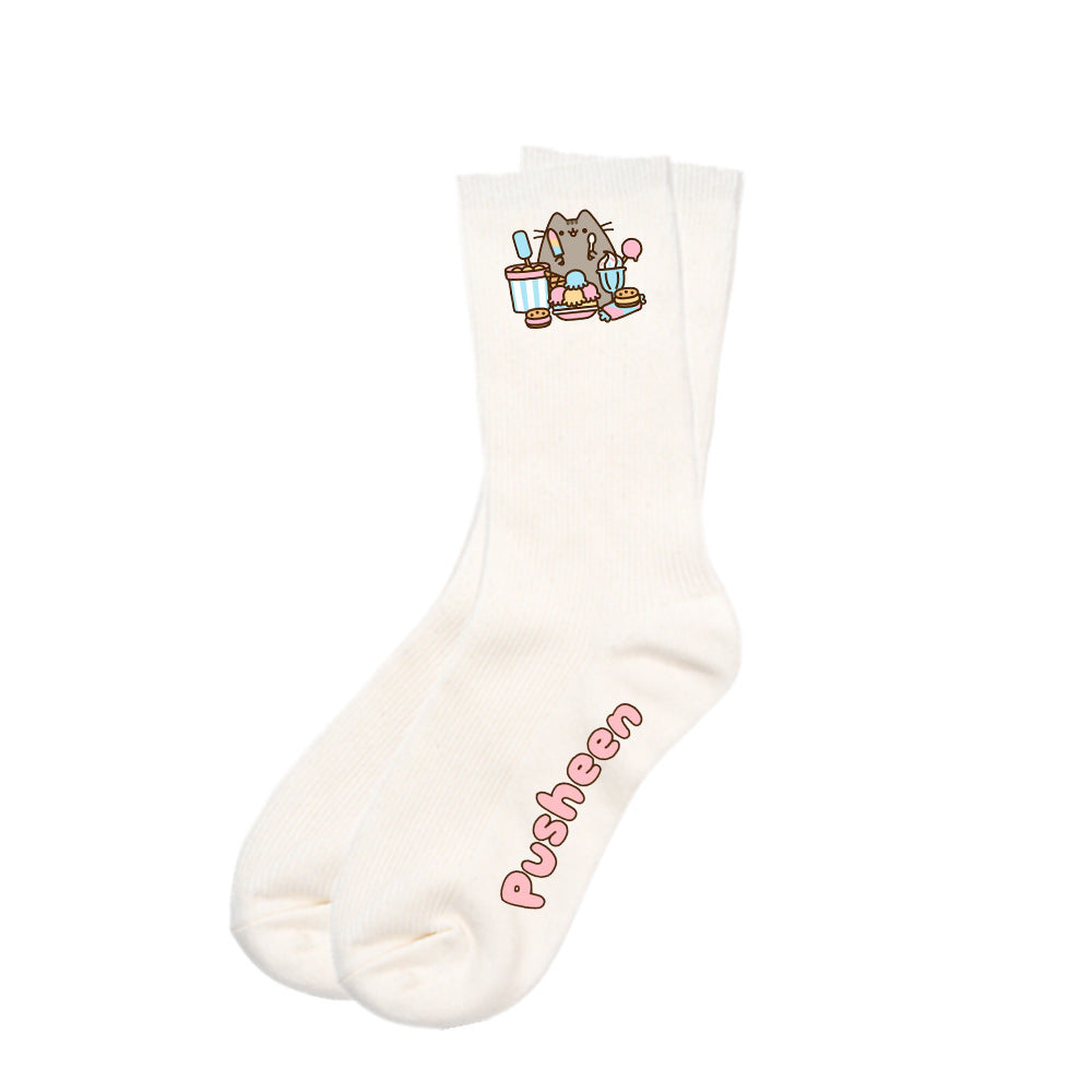 Wholesale Black and White Anime Cat Socks